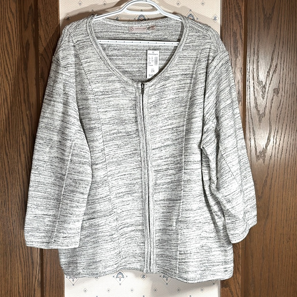 DressBarn Zip Up Sweater